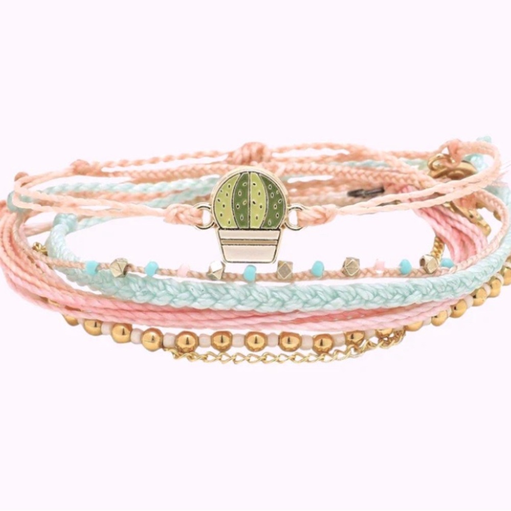 Pura Vida Succulent Bracelet Stack